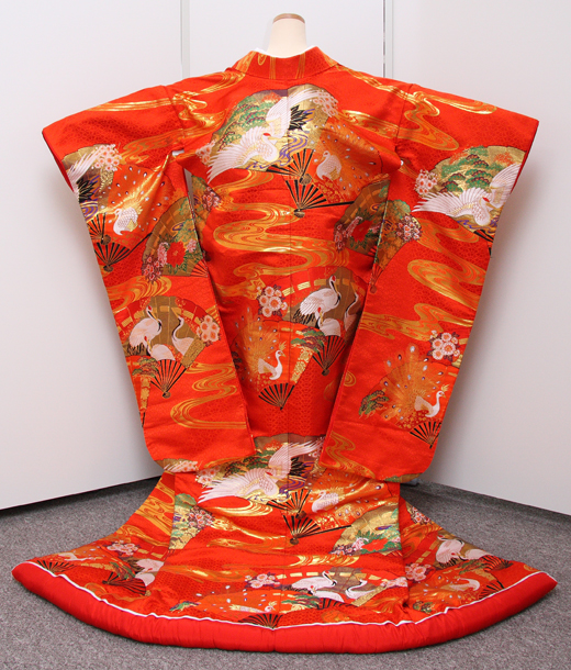 色打掛 鶴の戯れ